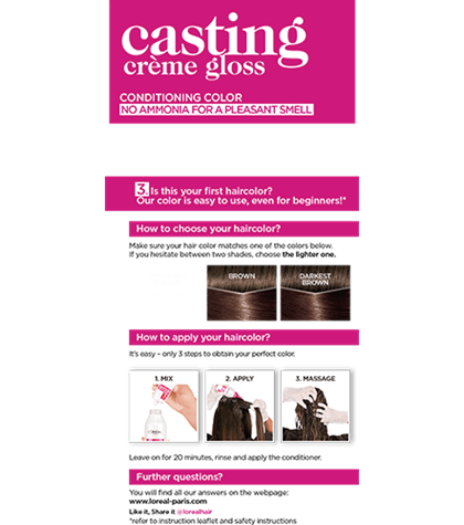 haircolor 415 casting creme gloss packshot side