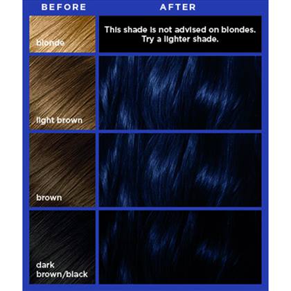 Haircolor Blue Black Colorista Gel Hair