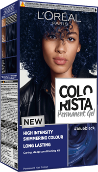 Haircolor Blue Black Colorista Gel Packshot Front